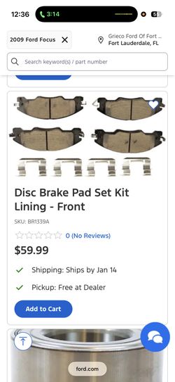 Ford Focus Brake Pads