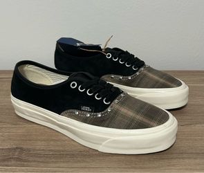 VANS PREMIUM AUTHENTIC 44 'PREP PLAID PACK - OLIVE GREEN'