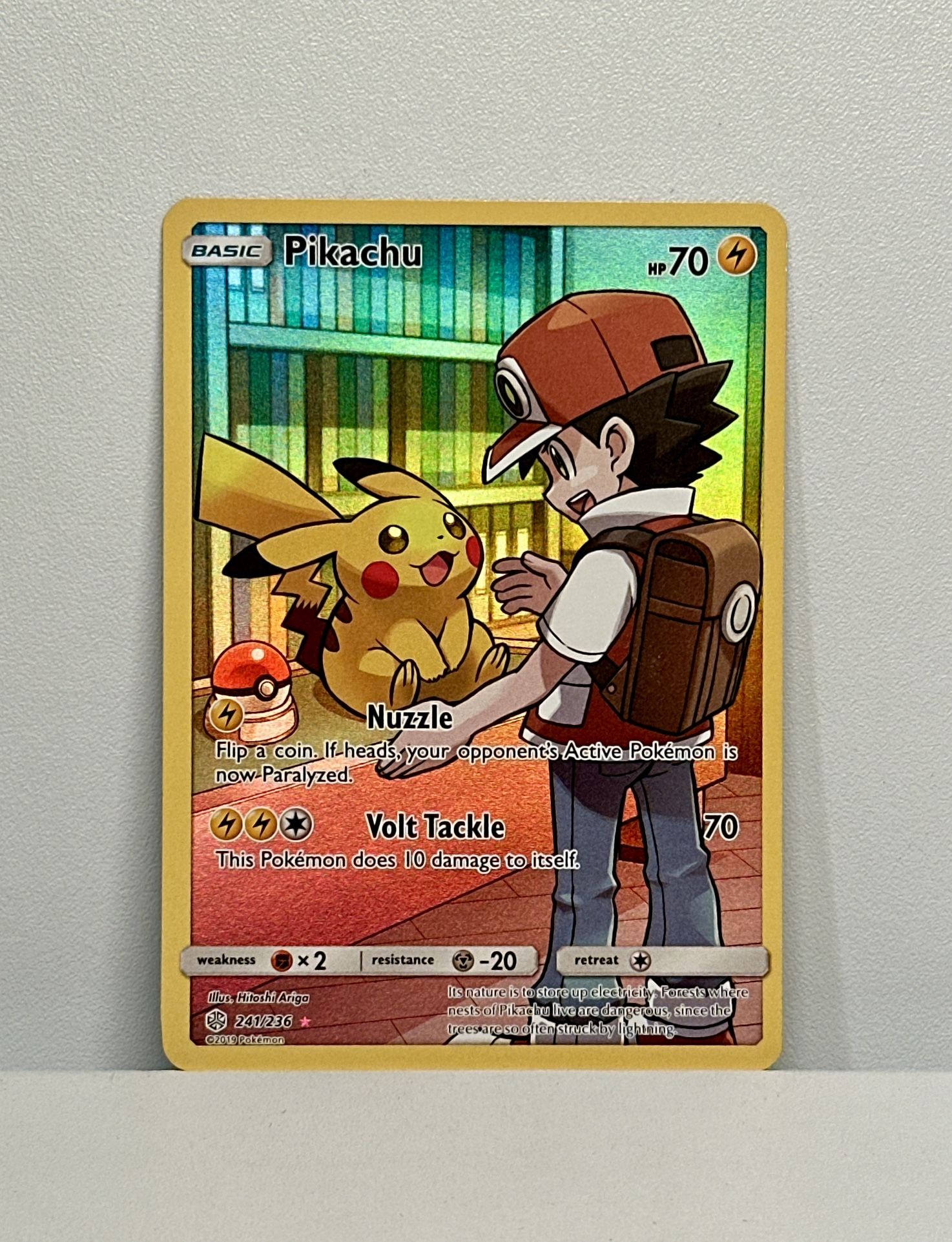 Pokémon TCG Pikachu Cosmic Eclipse 241/236 Holo Secret Rare Pack Fresh NM/MT