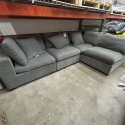 Thomasville Lowell 4-piece Fabric Modular Sectional