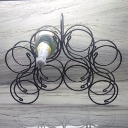 2  For $20 Wine Champagne Rack for 8 bottles Countertop Round Design Iron Metal Black