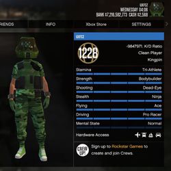 Xbox, GTA 5 modded account, has a ton of modded cars, and outfits