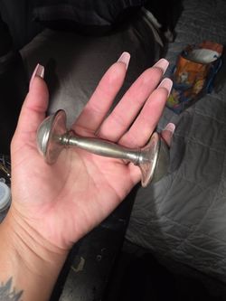 Vintage silver baby rattle