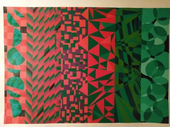 "The TwilightZoneXcubed", Acrylic Painting