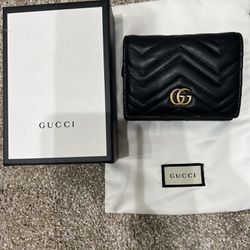 Gucci GG Marmont Card Case Wallet Authentic