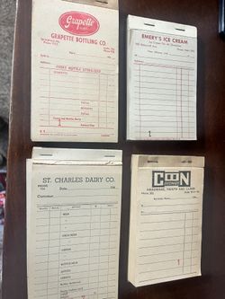 Vintage Hand Receipt, Receipts