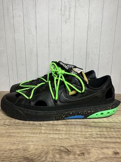 Nike Blazer Low '77 x Off White Shoes Black Green DH7863-001 Sz 11 Mens Virgil