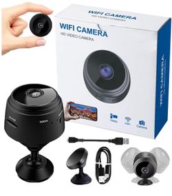 New Magnetic Mini Security Camera 1080p Outdoor and Indoor Use Home Security Camera Night Vision Motion Detection (Black)