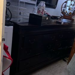 dark, Cherry, Brown Wooden Dresser