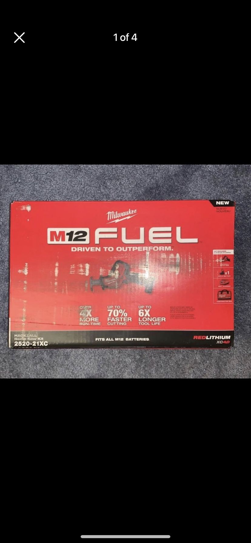 M12 Milwaukee Fuel hackzall Kit with battery $140 Firm