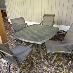 Patio Table And Chairs-Free