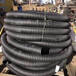 Plastic drain pipe, 3” solid