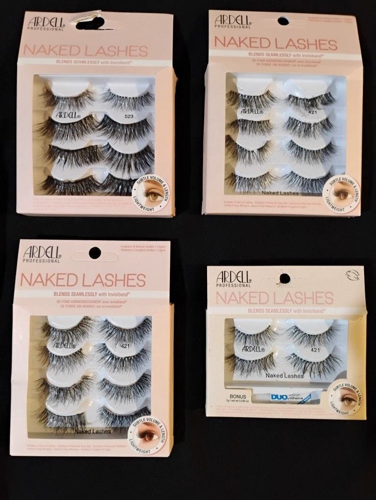 4 Packs Ardell Eyelashes All Four Packs One Price