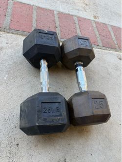Pair of 25lb dumbells