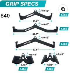 ✌️ RitFit 5pcs Lat Pulldown Bar Combo