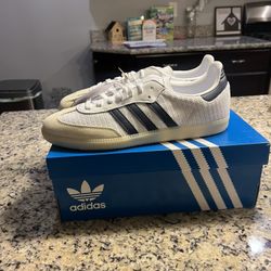 Size 11.5 Adidas Samba OG White Night Indigo SKU JH5633 Brand New