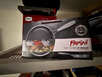 PARINI TRIPLY HYBRID 8" SKILLET WITH NONSTICK COATING