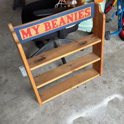 Beanie Babies Hanging Shelf