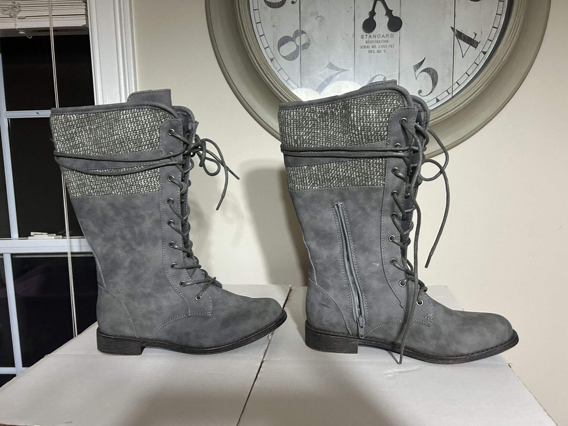 Just Fab Grey Boot 