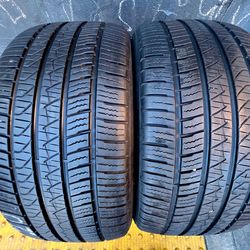 2 USED TIRES PIRELLI 255/40/20