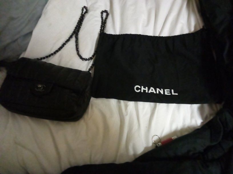 Black Chanel Quilted Lambskin Flap Bag