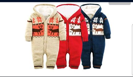 Unisex Baby Winter Romper