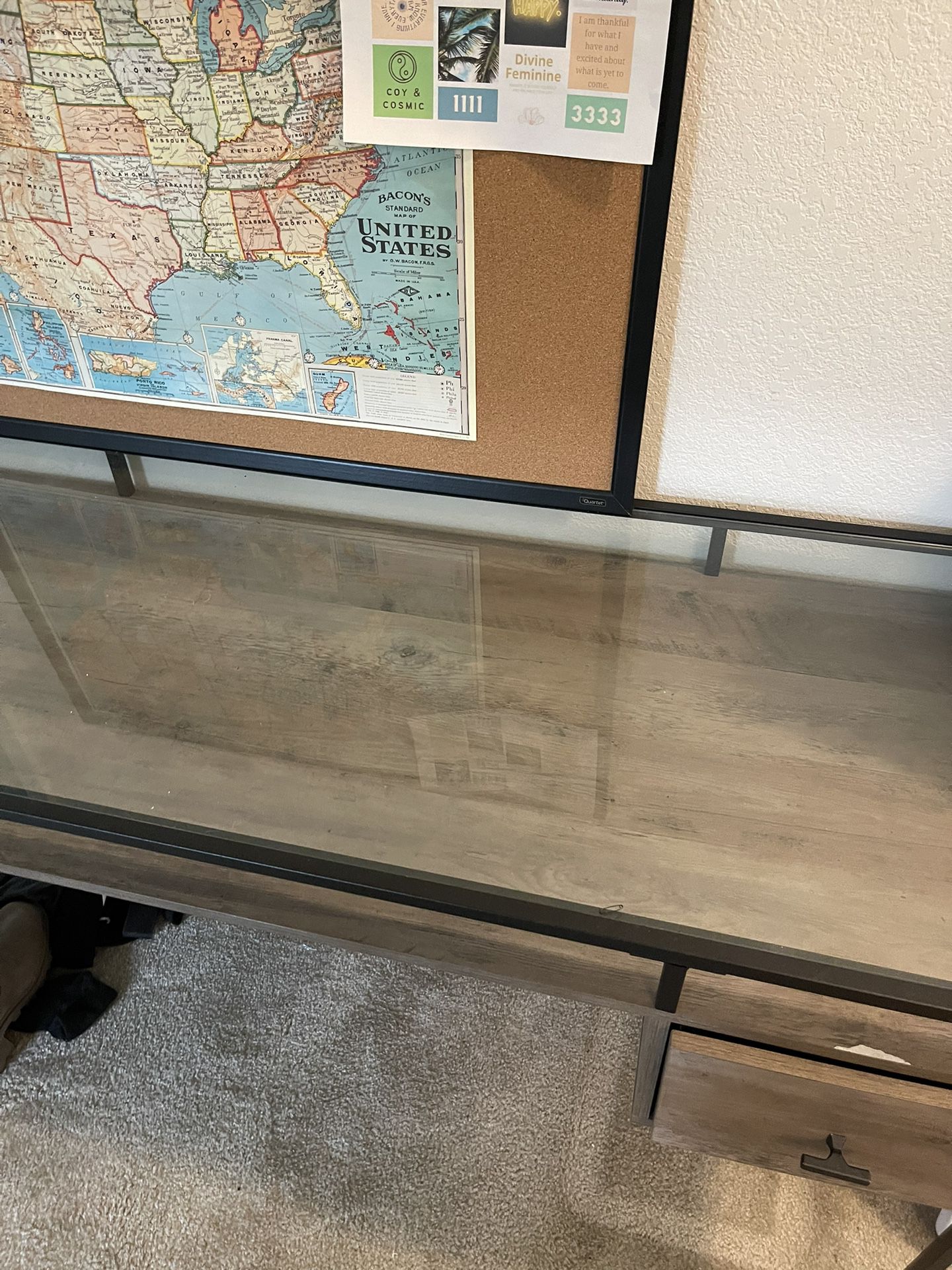 Glass Top Desk