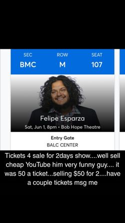 Comedy show tickets CHEAP Felipe Esperaza