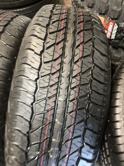 SET DUNLOP GOOD USED 265/70/17 SEMI NEW 95%TREAD LIFE $280 PRICE INCLUDES PROFESSIONAL INSTALLATION AND TAX