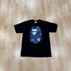 BAPE APE HEAD NAVY CAMO T-SHIRT