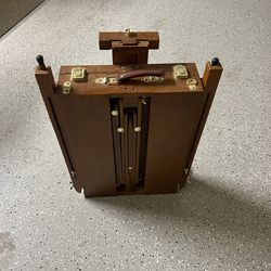 Foldable-Portable -Wood easel with paint