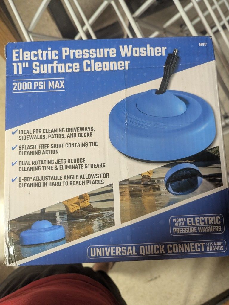 11-In Electric Pressure Washer Surface Cleaner