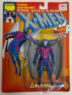 The Uncanny X-MEN Archangel Silver Wings MOC Toybiz 1993 New On Card Sealed