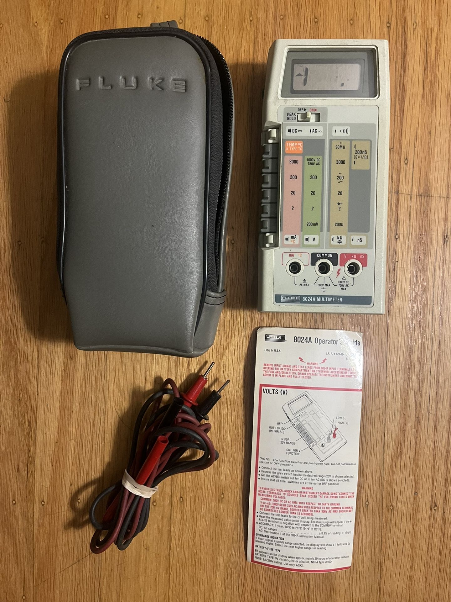 Fluke 8024A Multimeter (Excellent Condition)
