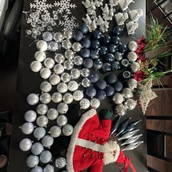 Christmas Tree Ornaments Lot About 100 Pcs