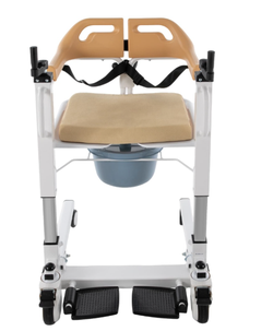 Patient Transfer Lift Chair w/ Commode – Wheelchair for Elderly/Home Care