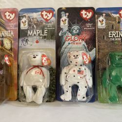 Tye Beanie Babies Ronald McDonalds House Charity Bears Vintage Set Of 4