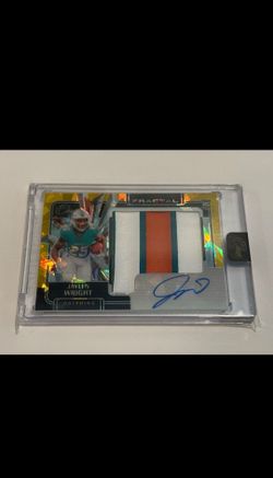 Jaylen Wright Panini One Fractal RC Auto Patch Card #D 1/25