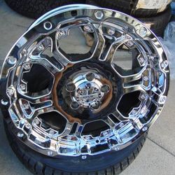 4 Brand New Chrome 18X9 Gear Rims 5X114.3 5X4.5 +10MM Offset
