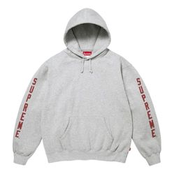 Suprme washed logo hoodie XXL