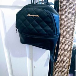 Leather Backpack Purse