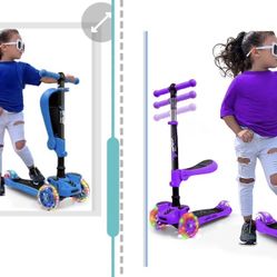 3-Wheeled Scooter for Kids - Wheel LED Lights, 