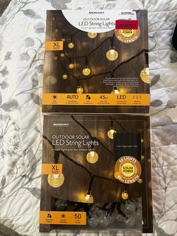 Merkury Outdoor Solar LED String Lights – 2 Pack