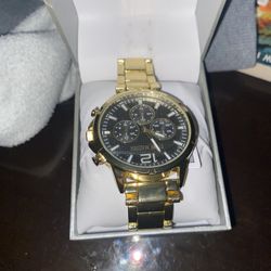 New Gold Steel Watch  