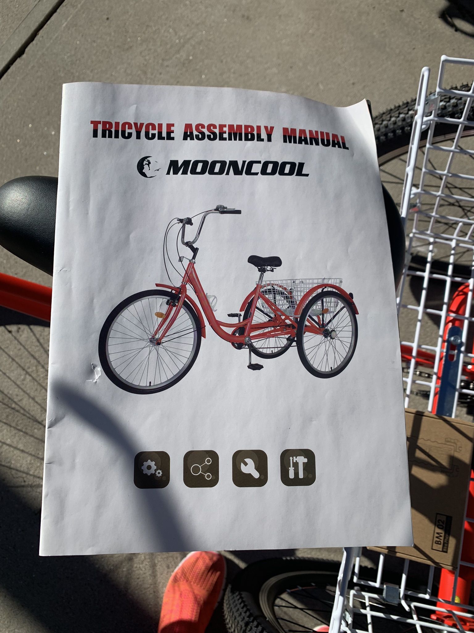 2 Adult 24 Inch Foldable 7 Speed Trikes