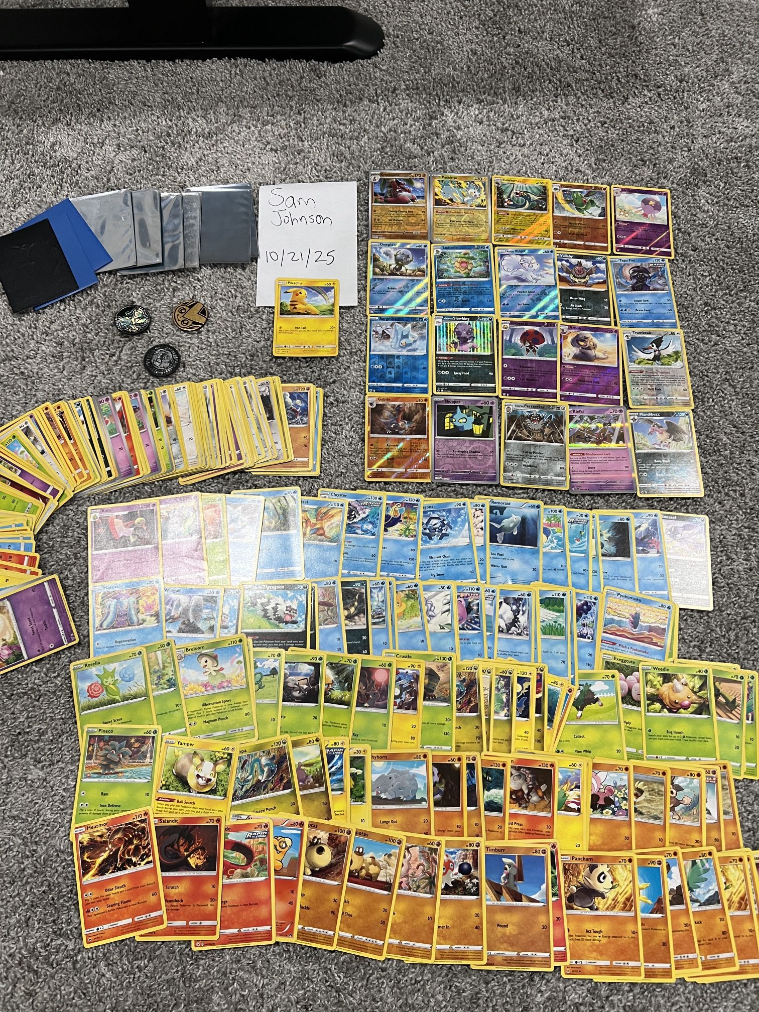 220+ Pokemon Cards + Free Tokens