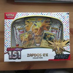 Zapdos EX Collection Box Pokemon Scarlet And Violet 151