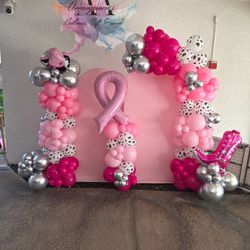 Cowgirl Balloons Backdrop 