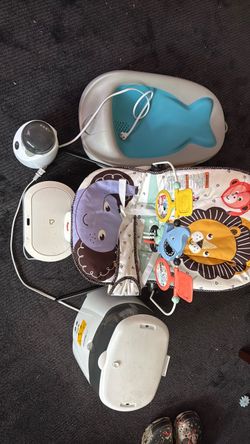 Baby Gear Bundle – Bouncer, Bath Tub, Monitor & More
