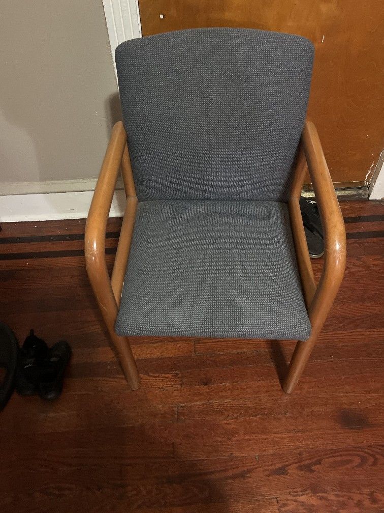 Gray and Brown Chair